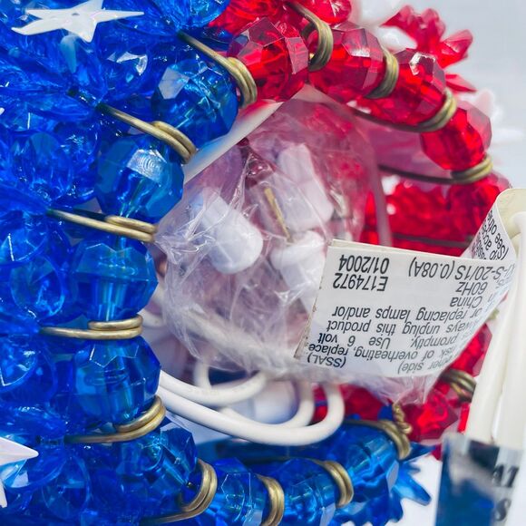 Uncle Sam 4th of July Patriotic Hand Crafted Safety Pin Stars & Stripes Light-Up - Picture 7 of 10